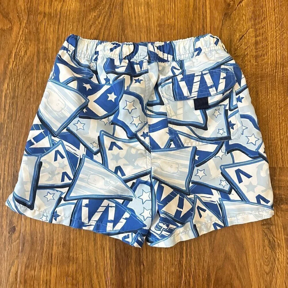 Vineyard Vines whale flag swim trunks 6